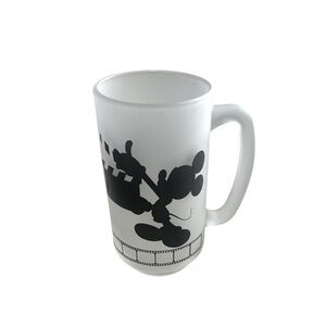 Disney Vintage Retro 1987 Collectible MGM Studios Frosted Mickey Mouse Glass Mug